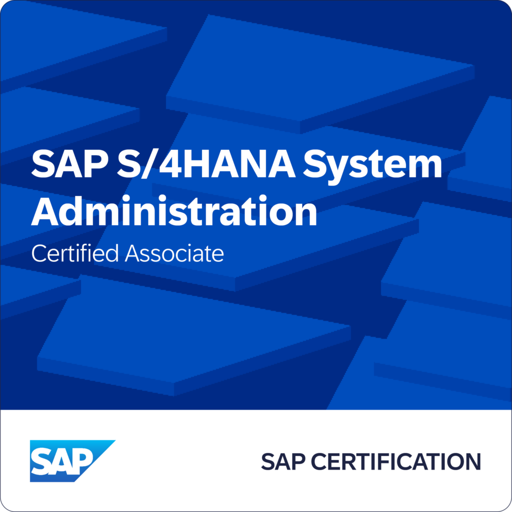 SAP Certified Consultant – SAP S/4HANA System Administration